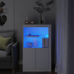 HKH Armário de Apoio com Luzes LED - Branco