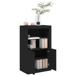 HKH Armário de Apoio com Luzes LED - Preto