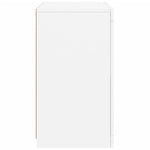HKH Móveis de Apoio C/ Luzes LED 2 Peças - Branco