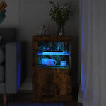HKH Armario auxiliar con luces LED en Roble Ahumado