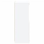 Aparador Alto HKH en derivados de Madera, Vidrio con Luces Led 41 X 37 X 100 Cm - Blanco
