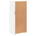 Aparador Alto HKH en derivados de Madera, Vidrio con Luces Led 41 X 37 X 100 Cm - Blanco