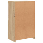 HKH Aparador Alto em derivados de Madeira, Vidro com Luzes Led 60,5 X 37 X 100 Cm - Carvalho Sonoma
