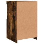 HKH Aparador Moderno em derivados de Madeira, Vidro com Luzes Led 41 X 37 X 67 Cm - Carvalho Fumado