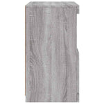 HKH Aparador Moderno em derivados de Madeira, Vidro com Luzes Led 41 X 37 X 67 Cm - Cinzento Sonoma