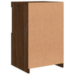 Aparador Moderno HKH de derivados de Madera, Vidrio con Luces Led 41 X 37 X 67 Cm - Roble Marrón