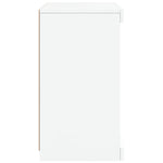 HKH Aparador Moderno em derivados de Madeira, Vidro com Luzes Led 41 X 37 X 67 Cm - Branco