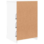 HKH Aparador Moderno em derivados de Madeira, Vidro com Luzes Led 41 X 37 X 67 Cm - Branco