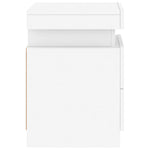 HKH Mesa de Cabeceira com Luzes Led - Branco