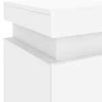 HKH Mesa de Cabeceira com Luzes Led - Branco