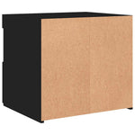 HKH Mesa de Cabeceira com Luzes Led - Preto