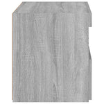 HKH Mesa de Cabeceira com Luzes Led - Sonoma - Cinzento