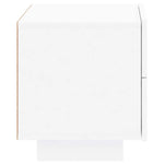HKH Mesa de Cabeceira com Luzes Led - Branco