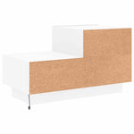 HKH Mesa de Cabeceira com Luzes Led - Branco