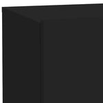 HKH Mesa de Cabeceira com Luzes Led - Preto