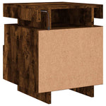 HKH Mesa de Cabeceira com Leds Fumado em Carvalho