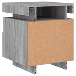HKH Mesa de Cabeceira com Luzes Led - Sonoma - Cinzento
