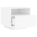 HKH Mesa de Cabeceira com Luzes Led - Branco