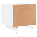 HKH Mesa de Cabeceira com Luzes Led - Branco