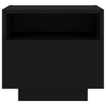 HKH Conjunto de 2 Mesas de Cabeceira com Luz Led - Preto