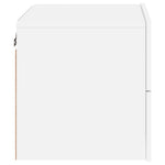 HKH Mesa de Cabeceira de Parede com Luzes Led - Branco