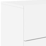 HKH Mesa de Cabeceira de Parede com Luzes Led - Branco