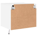 HKH Conjunto de 2 Mesas de Cabeceira de Parede com Luzes Led - Branco