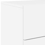 HKH Conjunto de 2 Mesas de Cabeceira de Parede com Luzes Led - Branco