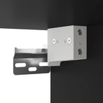 HKH Conjunto de 2 Mesas de Cabeceira de Parede com Luzes Led - Preto