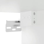 HKH Conjunto de 2 Mesas de Cabeceira de Parede com Luzes Led - Branco