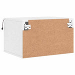 HKH Conjunto de 2 Mesas de Cabeceira de Parede com Luzes Led - Branco