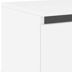 HKH Conjunto de 2 Mesas de Cabeceira de Parede com Luzes Led - Branco