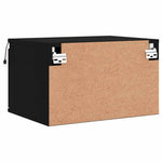 HKH Mesa de Cabeceira de Parede com Luzes Led - Preto