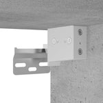 HKH Mesa de Cabeceira de Parede com Luzes Led - Cinza Cimento