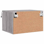 HKH Mesa de Cabeceira de Parede com Luzes Led Sonoma - Cinzento
