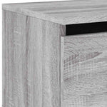 HKH Mesa de Cabeceira de Parede com Luzes Led Sonoma - Cinzento