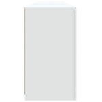 HKH Aparador Moderno de derivados de Madera, Vidrio con Luces Led 162 x 37 x 67 cm - Blanco