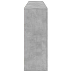 HKH Aparador Alto em derivados de Madeira, Vidro com Luzes Led 181,5 X 37 X 100 Cm - Cinzento-Cimento