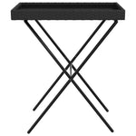 HKH Mesa Bandeja Dobrável 65x40x75 Cm Vime Pe - Preto