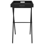 HKH Mesa Bandeja Dobrável 65x40x75 Cm Vime Pe - Preto