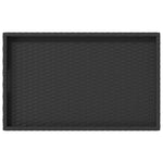 HKH Mesa Bandeja Dobrável 65x40x75 Cm Vime Pe - Preto