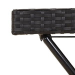 HKH Mesa Bandeja Dobrável 65x40x75 Cm Vime Pe - Preto