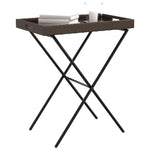 HKH Mesa Bandeja Dobrável 65x40x75 Cm Vime Pe Castanho - Marrom