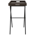 HKH Mesa Bandeja Dobrável 65x40x75 Cm Vime Pe Castanho - Marrom