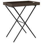 HKH Mesa Bandeja Dobrável 65x40x75 Cm Vime Pe Castanho - Marrom