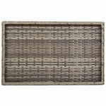 HKH Mesa Bandeja Dobrável 65x40x75 Cm Vime Pe - Cinzento