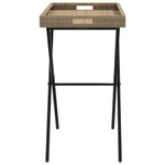 Mesa Auxiliar Plegable HKH 65x40x75 Cm Ratán PE - Beige