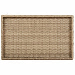 Mesa Auxiliar Plegable HKH 65x40x75 Cm Ratán PE - Beige