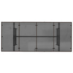 HKH Mesa de Jardim com Tampo de Vidro 190x80x74 Cm Vime Pe Castanho - Marrom