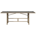 HKH Mesa de Jardim com Tampo de Vidro 190x80x74 Cm Vime Pe - Bege